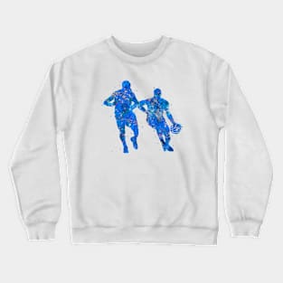 Basketball Dirbble - Blue Crewneck Sweatshirt